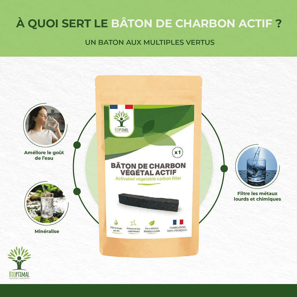 Bâton de charbon -  Bioptimal