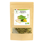 Sachet de Minceur et détox 70g bio Bioptimal sur fond transparent