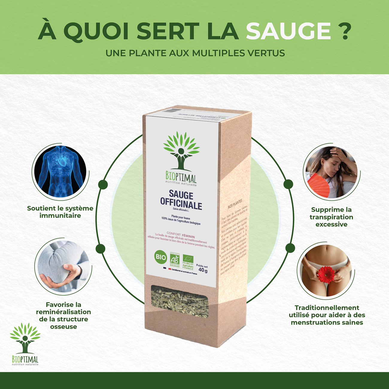 Sauge bio - Bioptimal