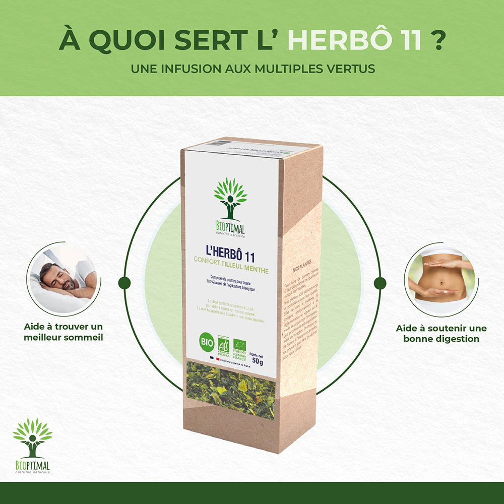 L'herbô 11 Tilleul & Menthe -  Bioptimal