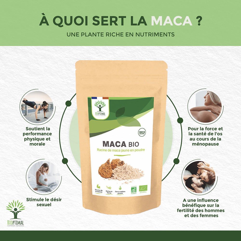 Maca bio poudre -  Bioptimal