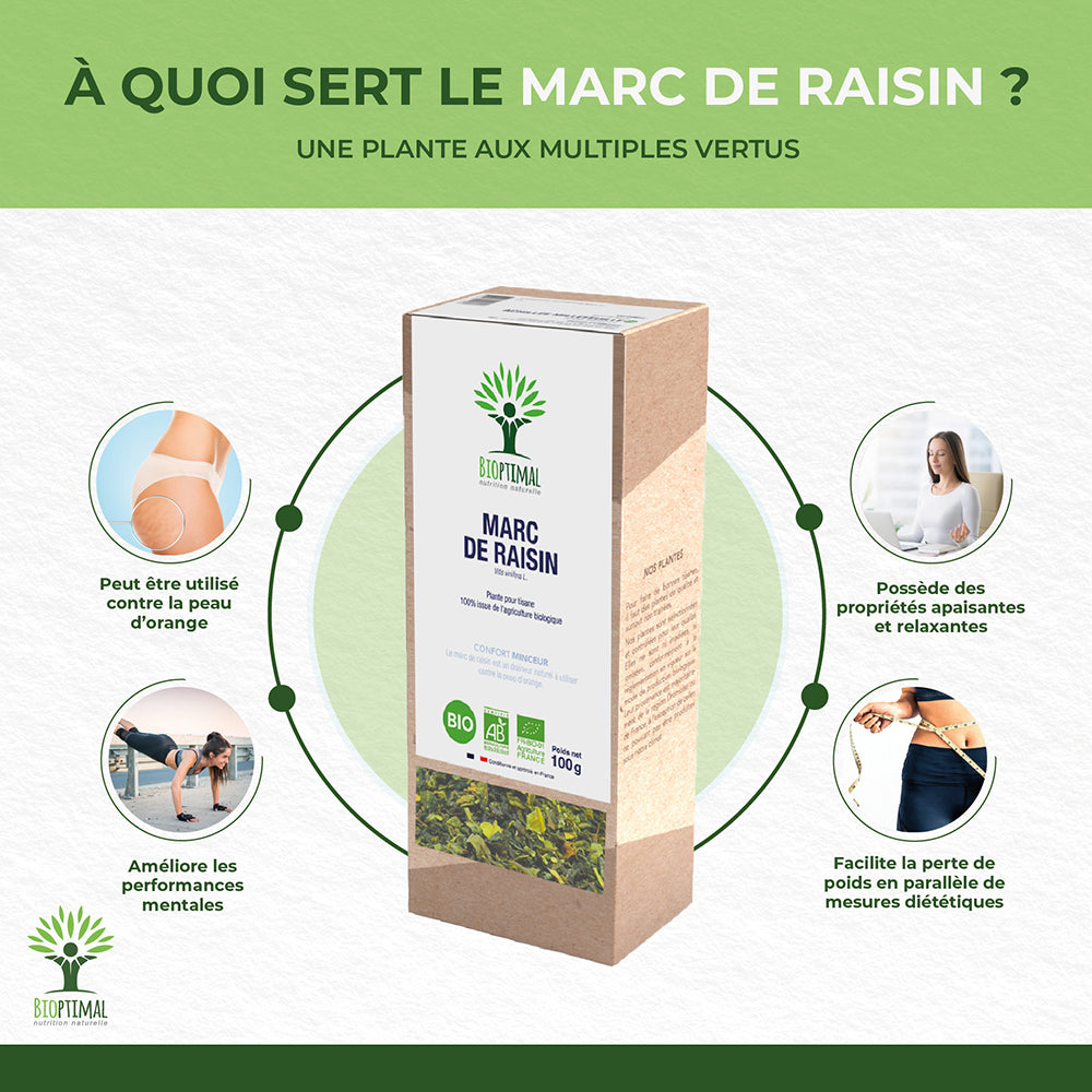 Marc de raisin bio -  Bioptimal