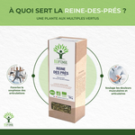 Les bienfaits de l'infusion reine des prés sont : Favorise la souplesse des articulations. Soulage les douleurs musculaires et articulaires