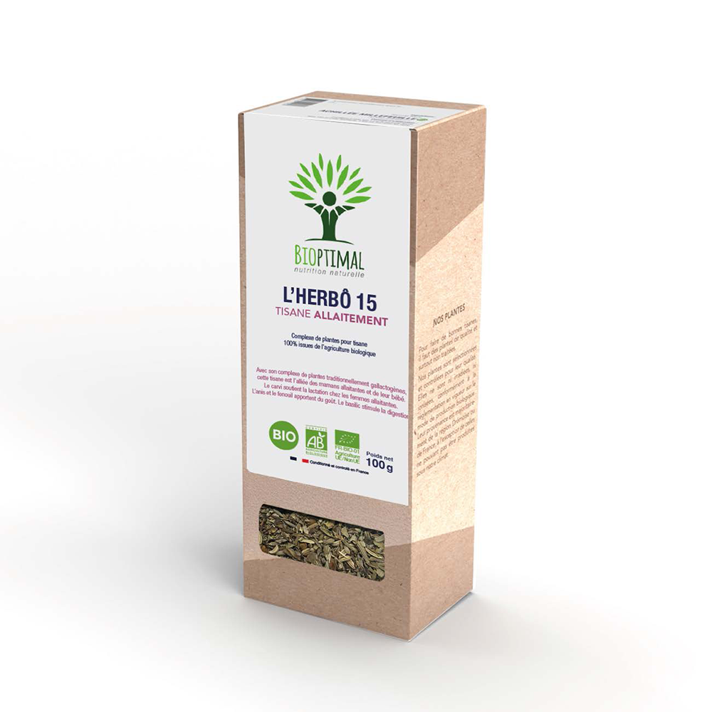 L'herbô 15 Tisane d'allaitement - Bioptimal