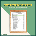 Attestation du charbon poudre fine bio