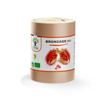 Complément alimentaire bronzage bio Bioptimal présenté en boîte sur fond blanc