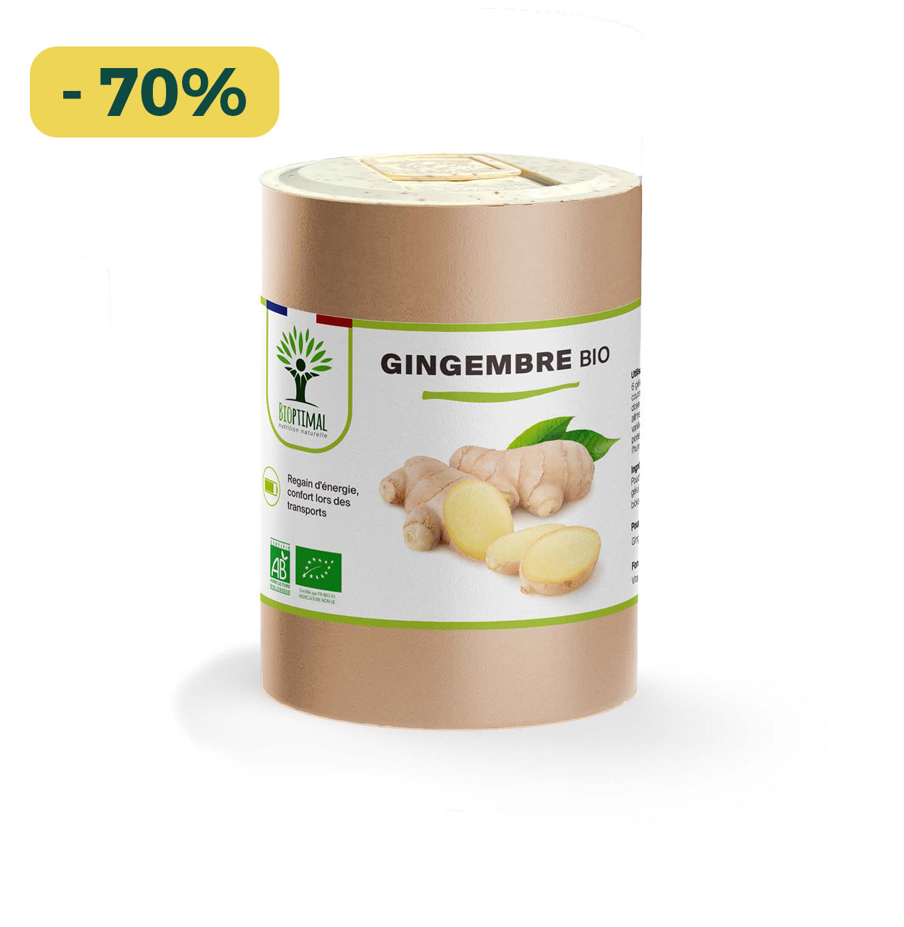 Gingembre bio gélules - Bioptimal
