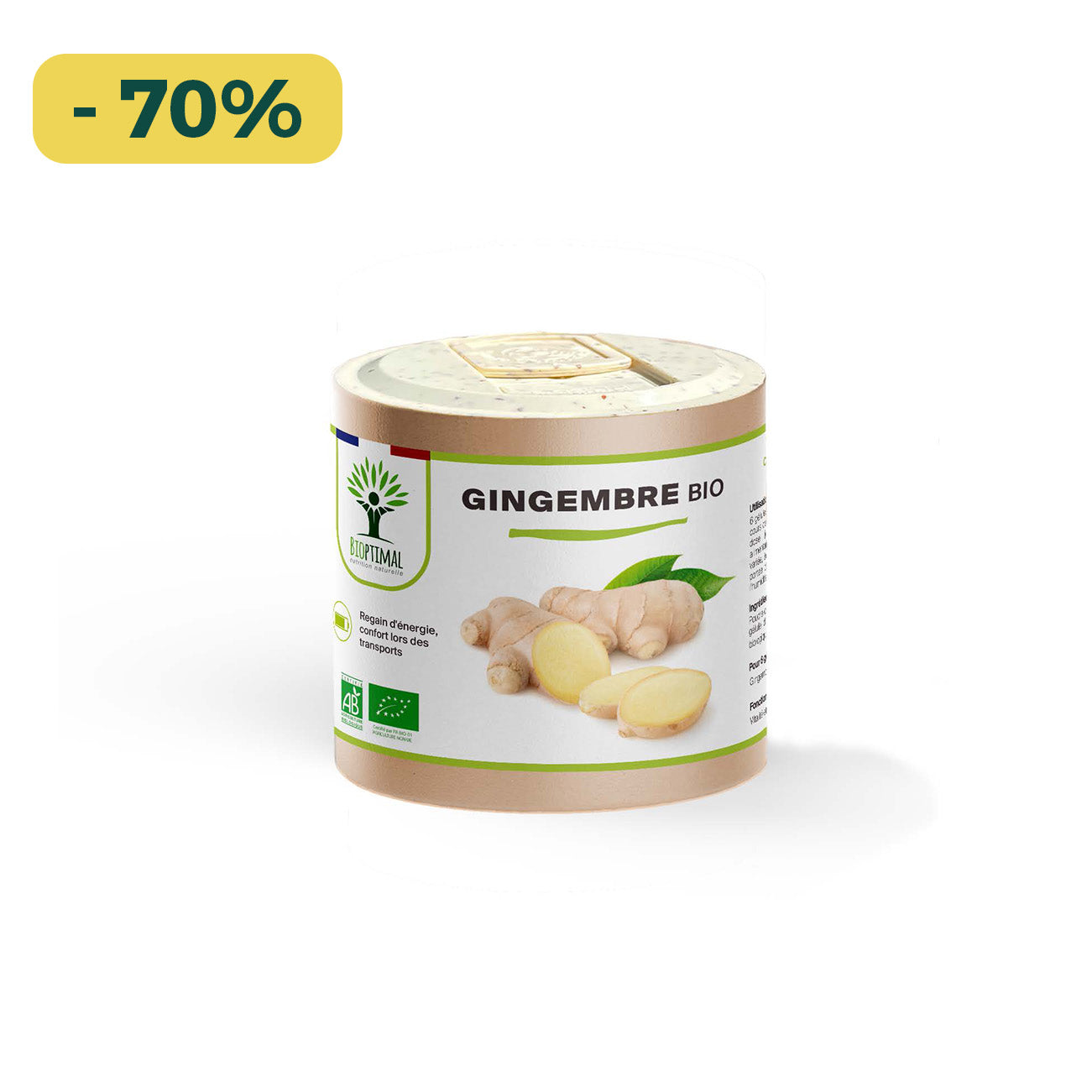 Gingembre bio gélules - Bioptimal