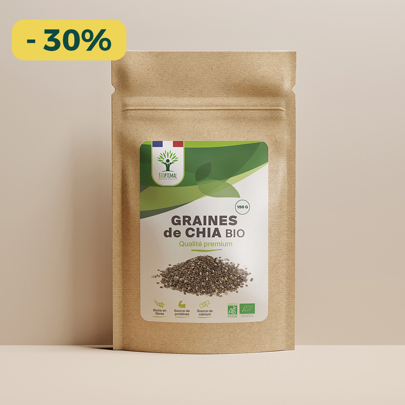 Graines de chia bio -  Bioptimal
