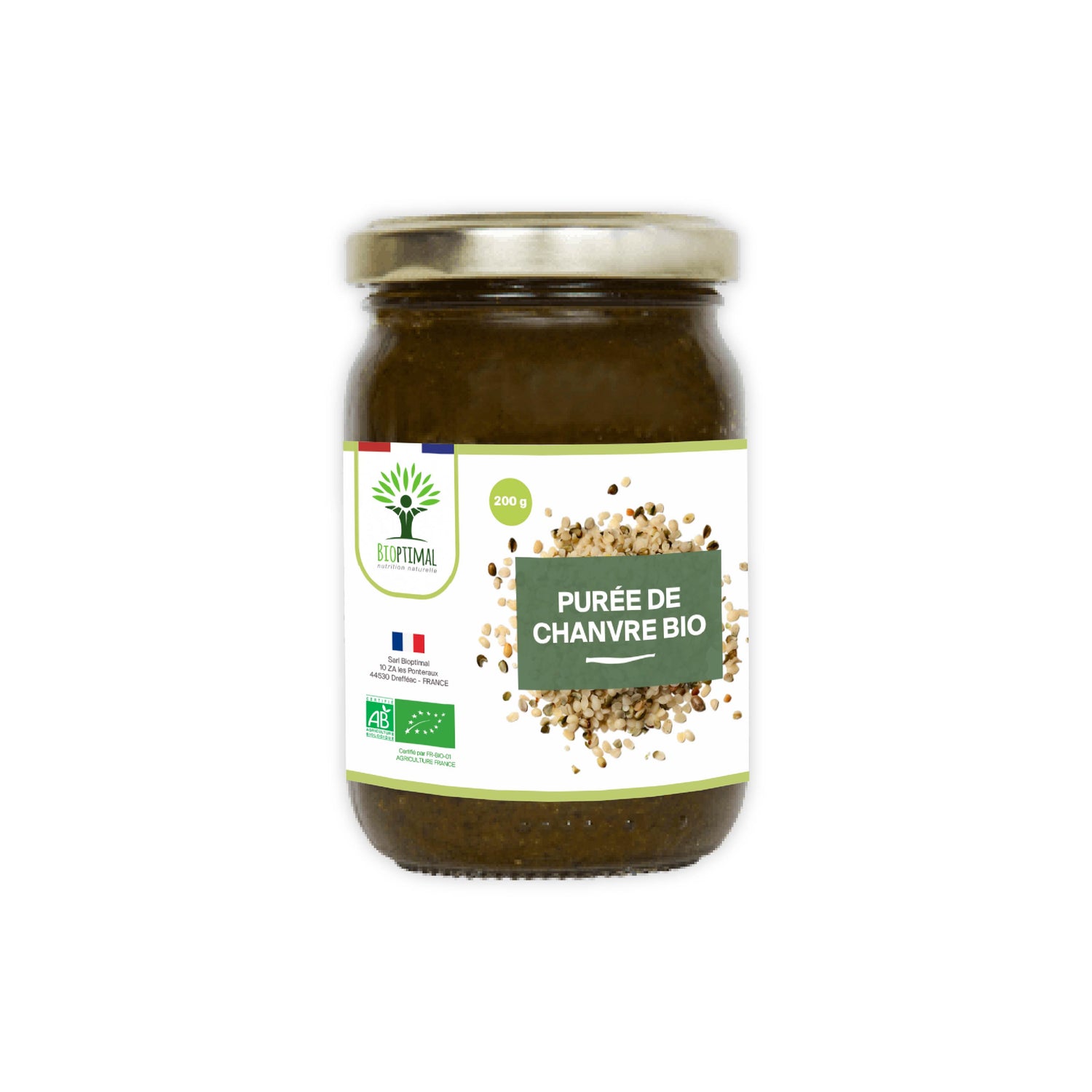 Purée de graines de chanvre bio - Image 1