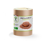 Complément alimentaire psyllium bio Bioptimal présenté en boîte sur fond blanc