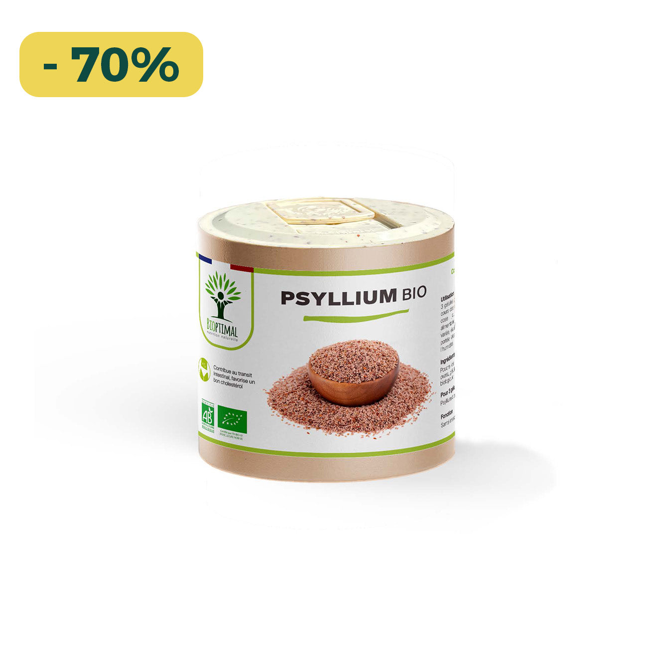 Psyllium bio gélules -  Bioptimal
