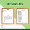Minceur Bio - Complément alimentaire - Thé vert Guarana Artichaut - Perte de poids Brûle graisse Digestion Draineur - Fabriqué en France - Vegan