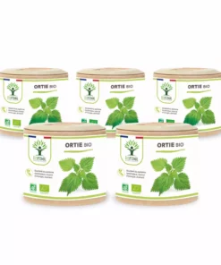 Ortie Bio - Urtica dioica - Complément Alimentaire - 100% Poudre de Feuille Ortie - Vitalité Articulation - 250 mg/gélule - Fabriqué en France - Vegan