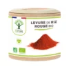 Levure de riz rouge bio - Monacoline K Naturelle - Complément alimentaire - Cure de 2 mois - Fabriqué en France - Certifié par Ecocert