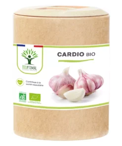 Cardio Bio - Complément alimentaire - Ail Aubépine Olivier Reine des prés - Cholestérol Santé cardiovasculaire - Fabriqué en France - Certifié Ecocert