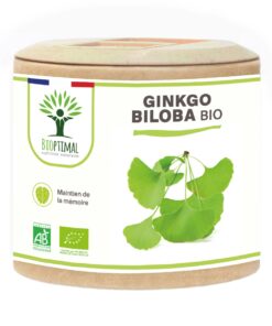 Ginkgo Biloba bio 60 gélules Complément alimentaire Mémoire Démence Vertige Amazon france
