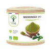 Moringa Bio - Complément alimentaire - Poudre de Moringa Oleifera en gélules - Glycémie - Dose 300 mg - Fabriqué en France - Certifié Ecocert - Vegan