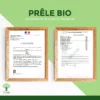 Prêle Bio - Complément alimentaire - Articulation Croissance Cheveux Peau Diurétique - 200 mg/gélule - Fabriqué en France - Certifié Ecocert - Vegan