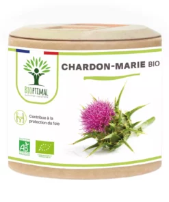 Chardon Marie Bio - Complément alimentaire - Foie Digestion Glycémie Défenses immunitaires - Fabriqué en France - Certifié Ecocert - Gélules - Vegan