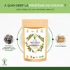 Protéine de Graines de Courge Bio - 65% de Protéines - Poudre de Graine de Citrouille Crue - Vegan - Conditionné en France - Certifié par Ecocert