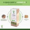 Herbô 15 - Allaitement Lactation - Plantes galactogènes - Basilic Carvi Fenugrec Fenouil Anis vert - Conditionné en France - Certifié par Ecocert