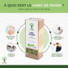 Marc de raisin - Infusion Bio - Drainant Perte de Poids Minceur Relaxation - 100% Marc de raisin Pur - Fabriqué et conditionné en France