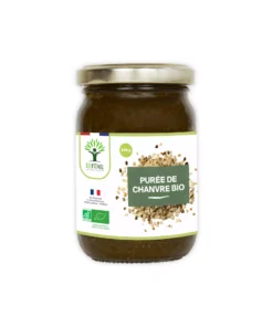 Purée de graines de chanvre bio - Pressé à froid - 100% Pure - Oméga 3 & Oméga 6 - Bon pour le coeur - Cuisine - Fabriqué en France - Certifié Ecocert